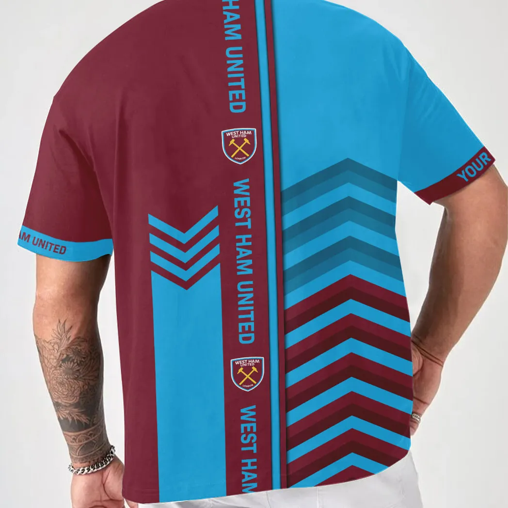 Football Crew T-Shirt, Bold All Over Print Fan Tee For Game Day SPO011 - Image 2