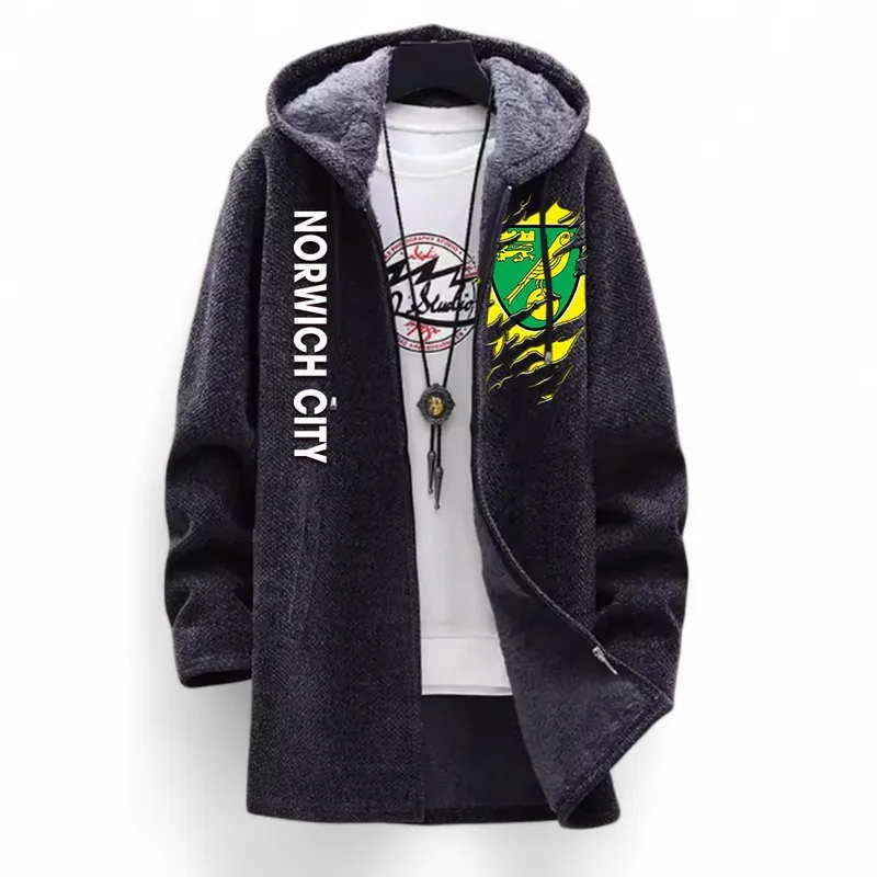 Football Fan Hub Fleece Windbreaker Jacket, Game Day Windbreaker EPL127 - Black - Image 2