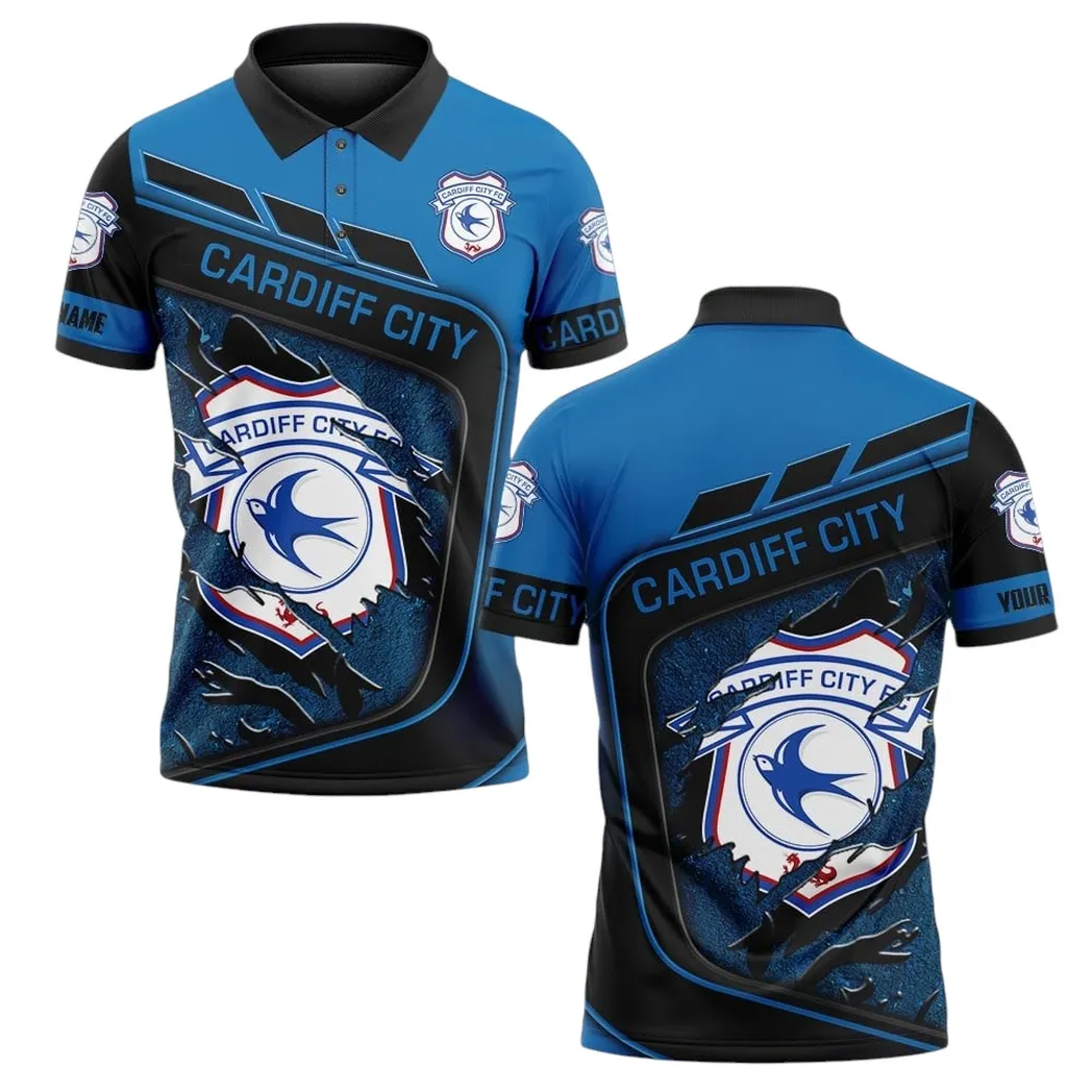 Football Polo Shirt, Full Print Design Button Shirt For Fan Sport DEPL60