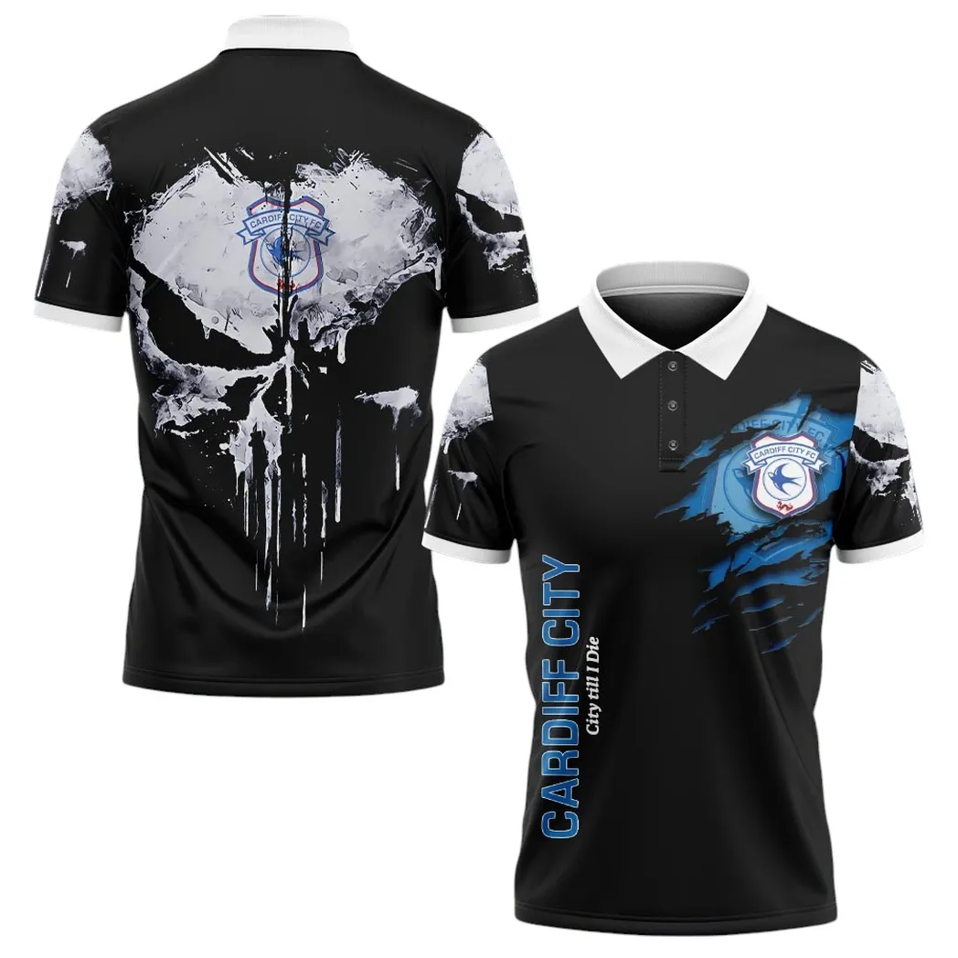 Football Polo Shirt, Full Print Design Button Shirt For Fan Sport SPO171