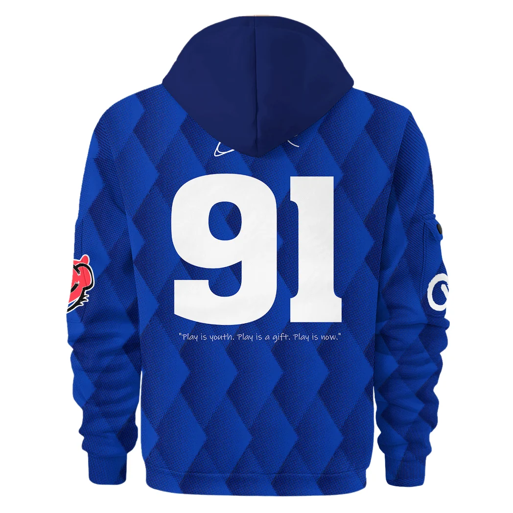 Football Pride Hoodie Half Zip 3D, Warm Up Hoodie HVN1307 - Image 3