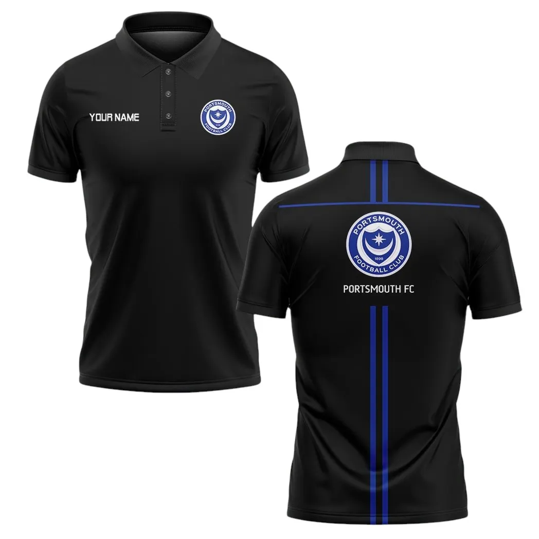 Football Squad Polo Shirt, Full Print Design Button Shirt For Fan Sport DEPL61