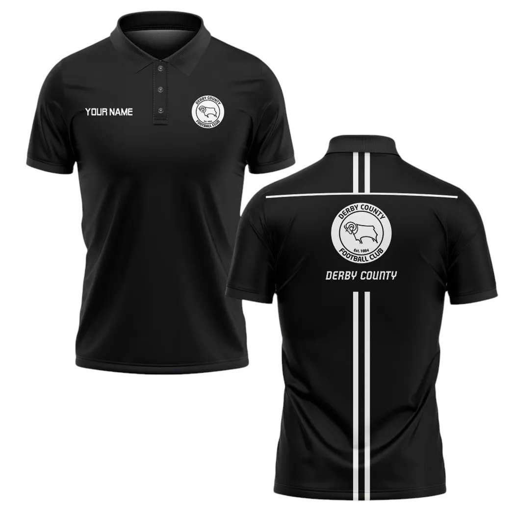 Football Squad Polo Shirt, Full Print Design Button Shirt For Fan Sport DEPL61