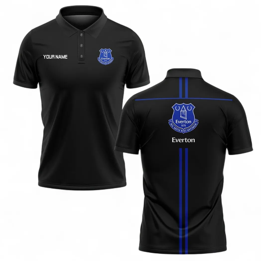 Football Squad Polo Shirt, Full Print Design Button Shirt For Fan Sport EPL130