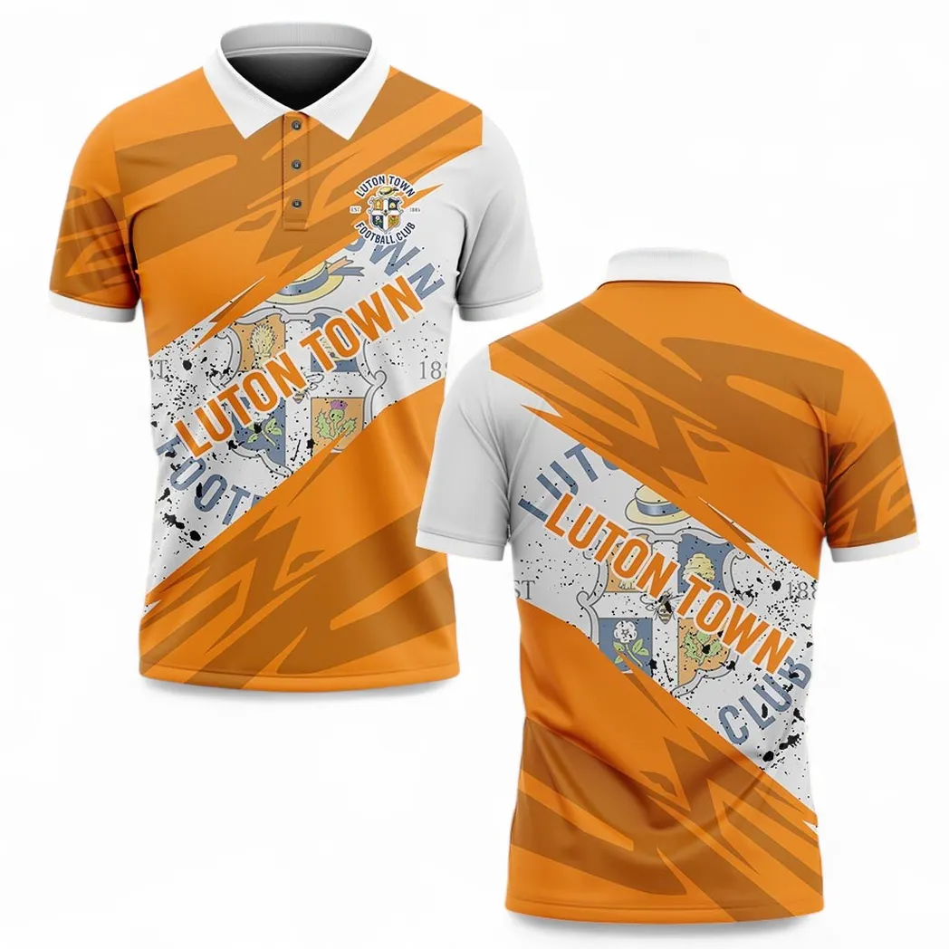Football Squad Polo Shirt, Full Print Design Button Shirt For Fan Sport EPL210