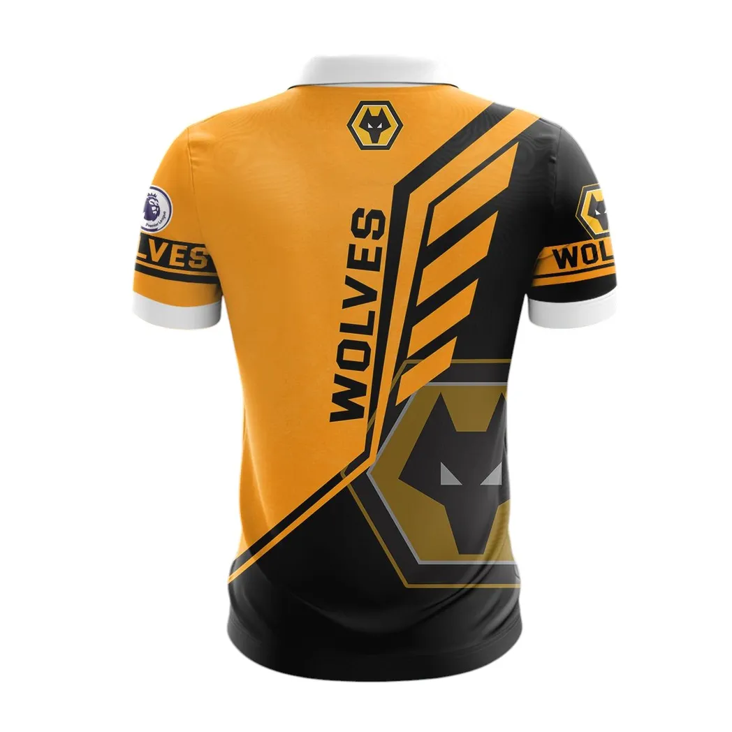 Football Squad Zipper Polo Shirt, Sport Fan Polo For Everyday Energy DEPL63 - Image 2