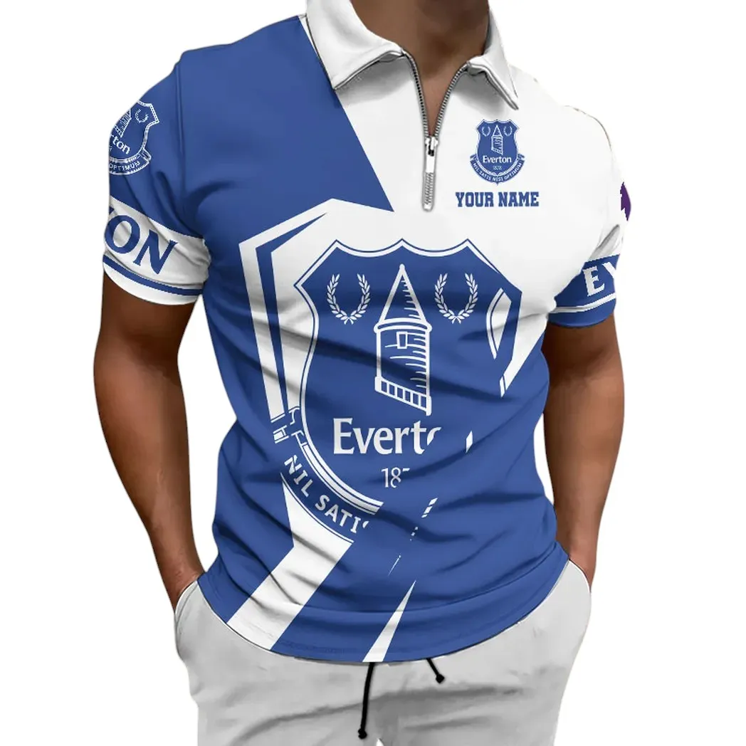 Football Squad Zipper Polo Shirt, Sport Fan Polo For Everyday Energy SPO071 - Image 2