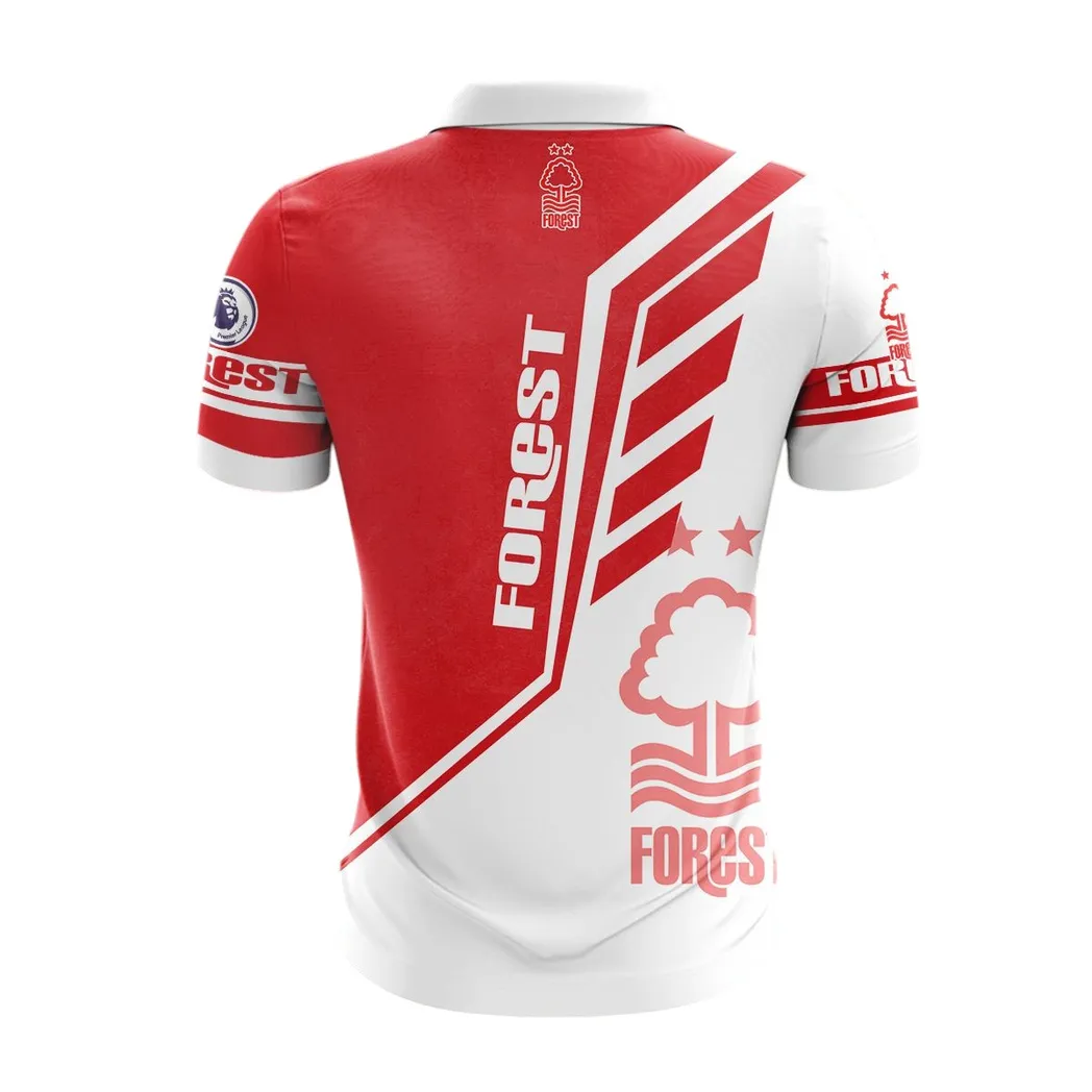 Football Squad Zipper Polo Shirt, Stylish Polo For Loyal Sport Fans DEPL63 - Image 2