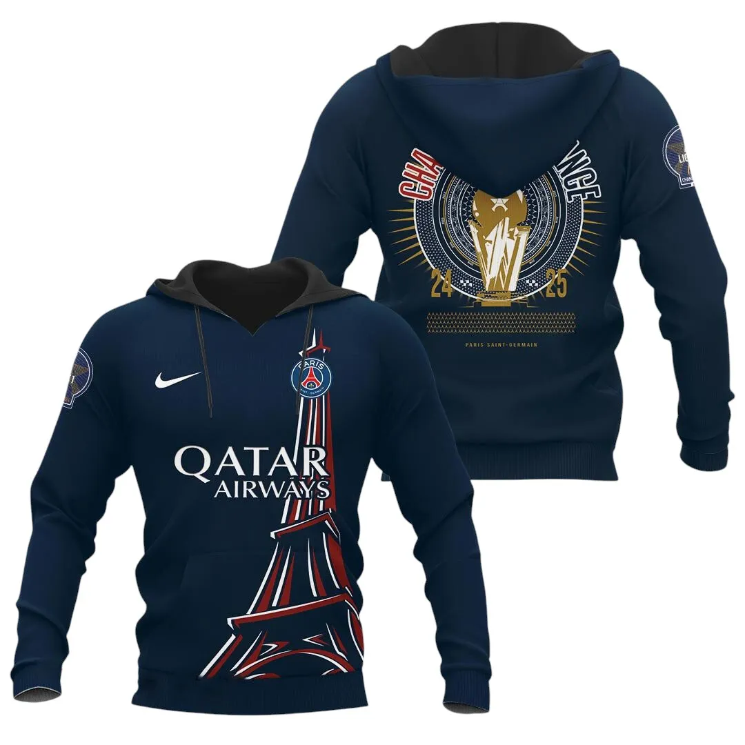 Football Team Hoodie, Adventure-Ready Comfortable Hoodie For Sport Lovers PSG940