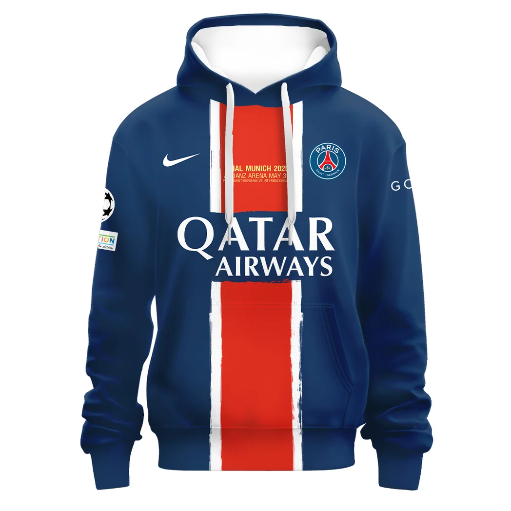 Football Team Hoodie, Streetwear Casual Look Outfit For Sport Lovers HVN103 - Image 2