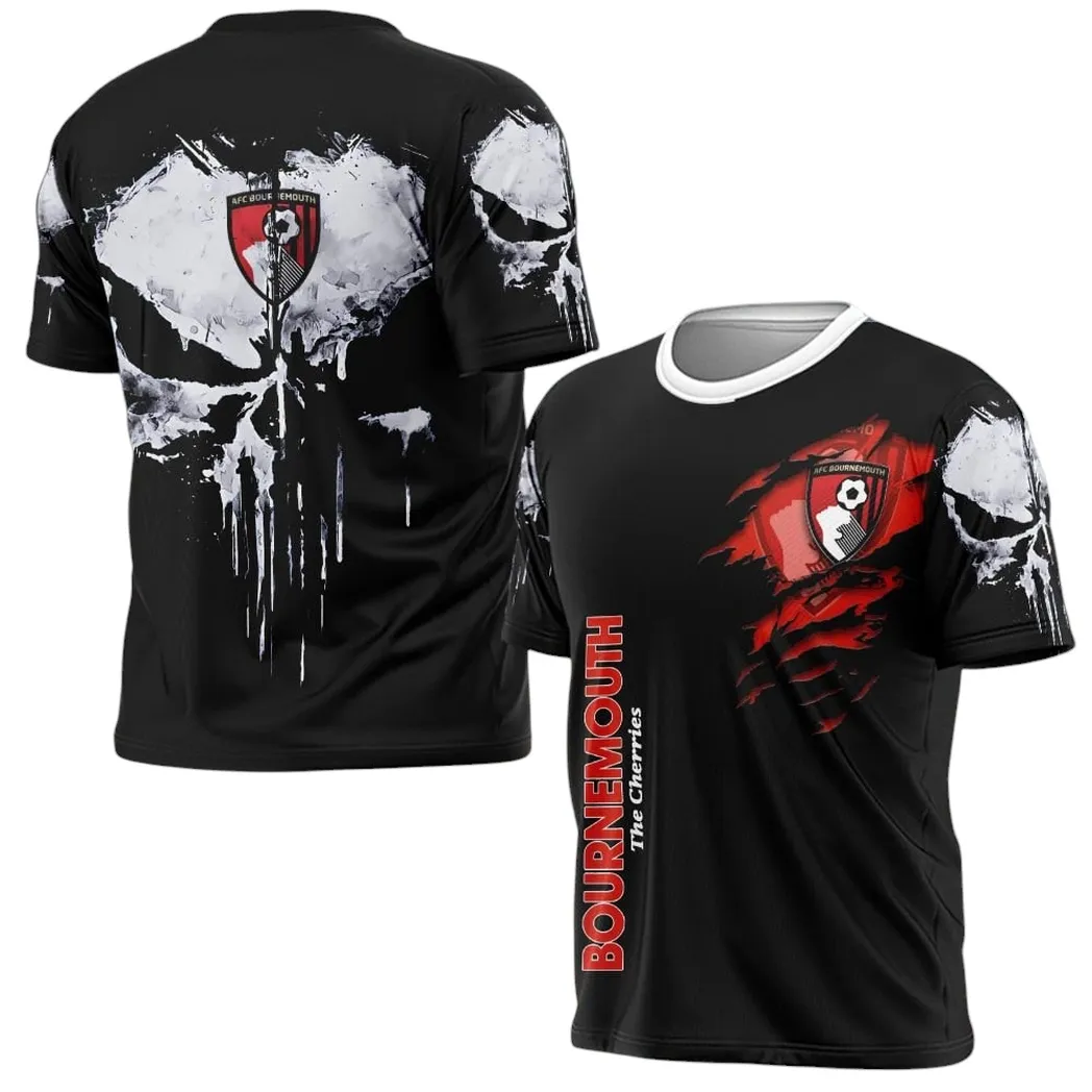 Football Team T-Shirt, Sport Fan All Over Print Tee With Streetwear Style SPO171