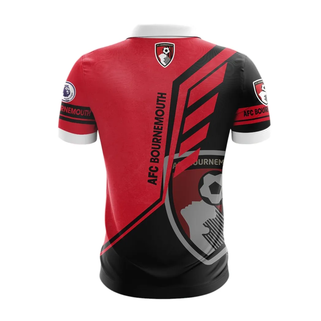 Football Team Zipper Polo Shirt, Sport Fan Polo For Game-Day Style DEPL63 - Image 2