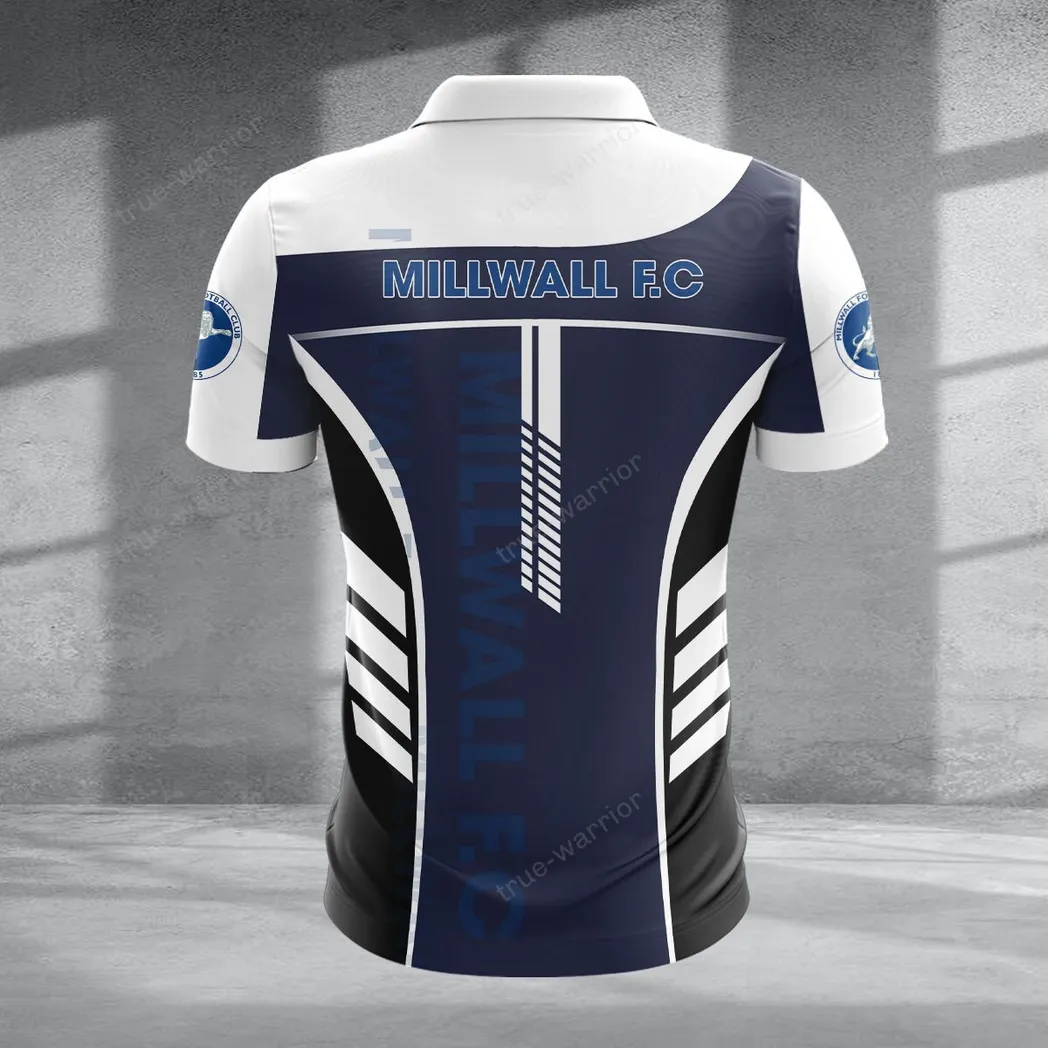 Football Team Zipper Polo Shirt, Sport Fan Polo For Game-Day Style EPL090 - Image 2