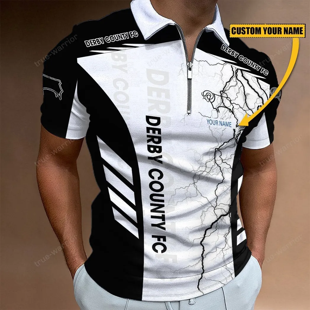 Football Zipper Polo Shirt, Sport Fan Polo For Everyday Energy EPL090