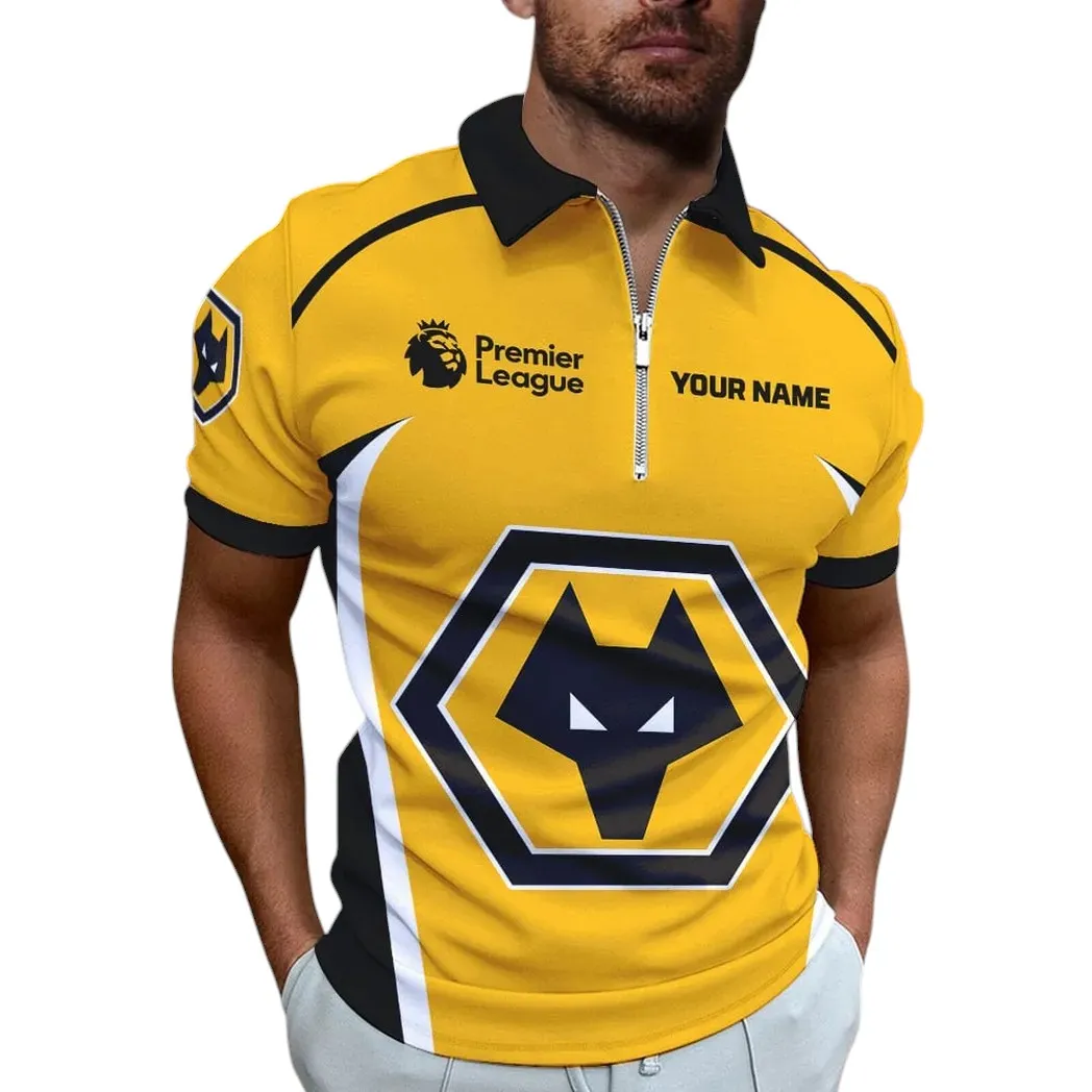 Football Zipper Polo Shirt, Stylish Polo For Loyal Sport Fans SPO071