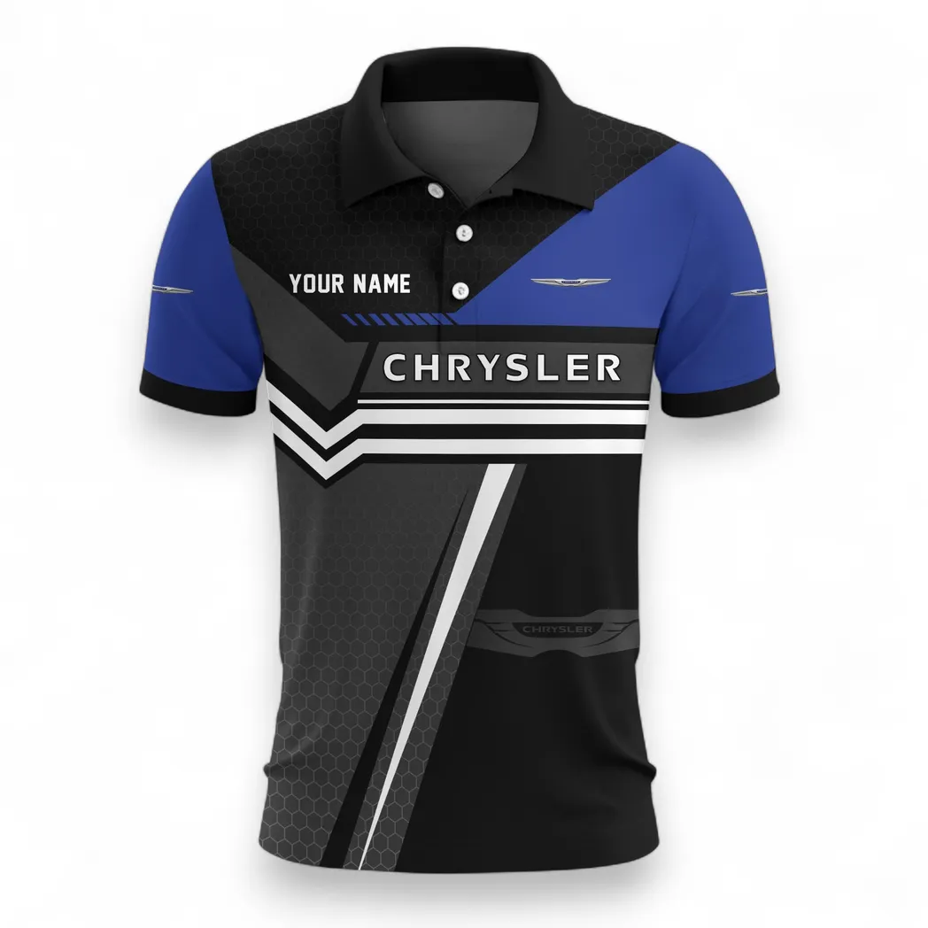 Full-Size Car Polo Shirt, Urban Relaxed Fit Button Shirt CAR525111025071 - Image 2