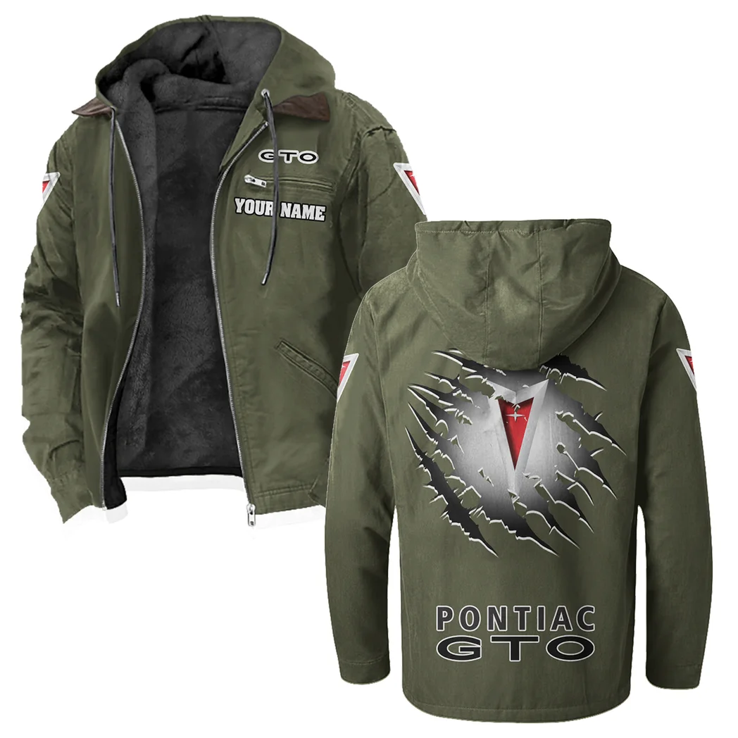 Grand Tourer Flannel Hoodie, Bold Driver's Flannel HVN1327PG - Green - Image 2