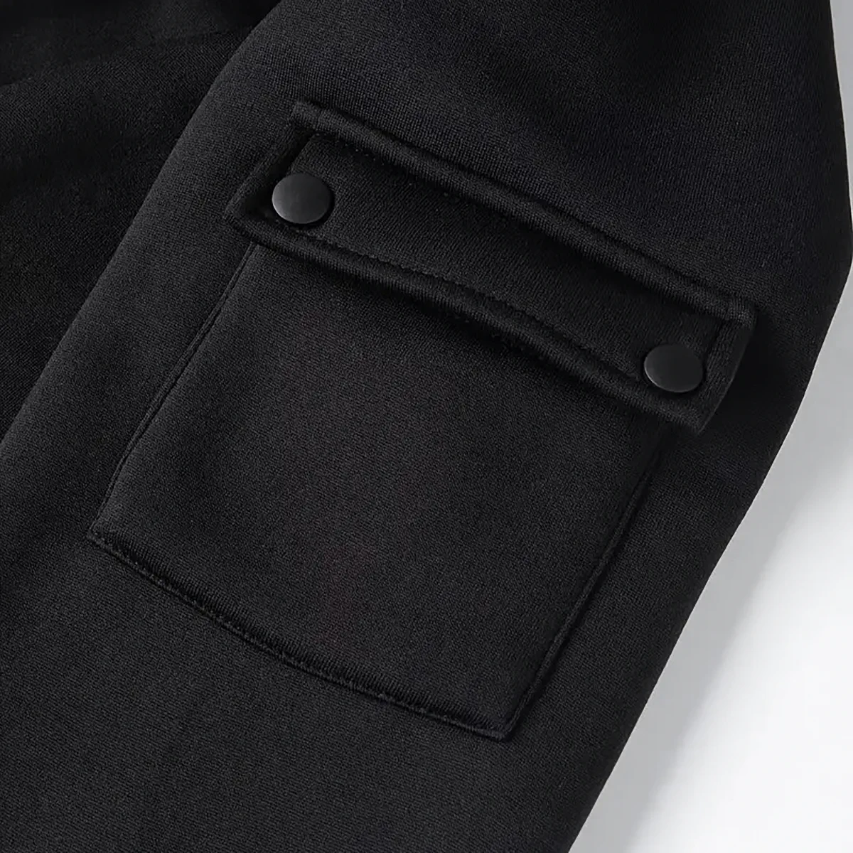 Hatchback Hoodie Half Zipper, Active Spirit Hoodie CAR113 - Black - Image 5