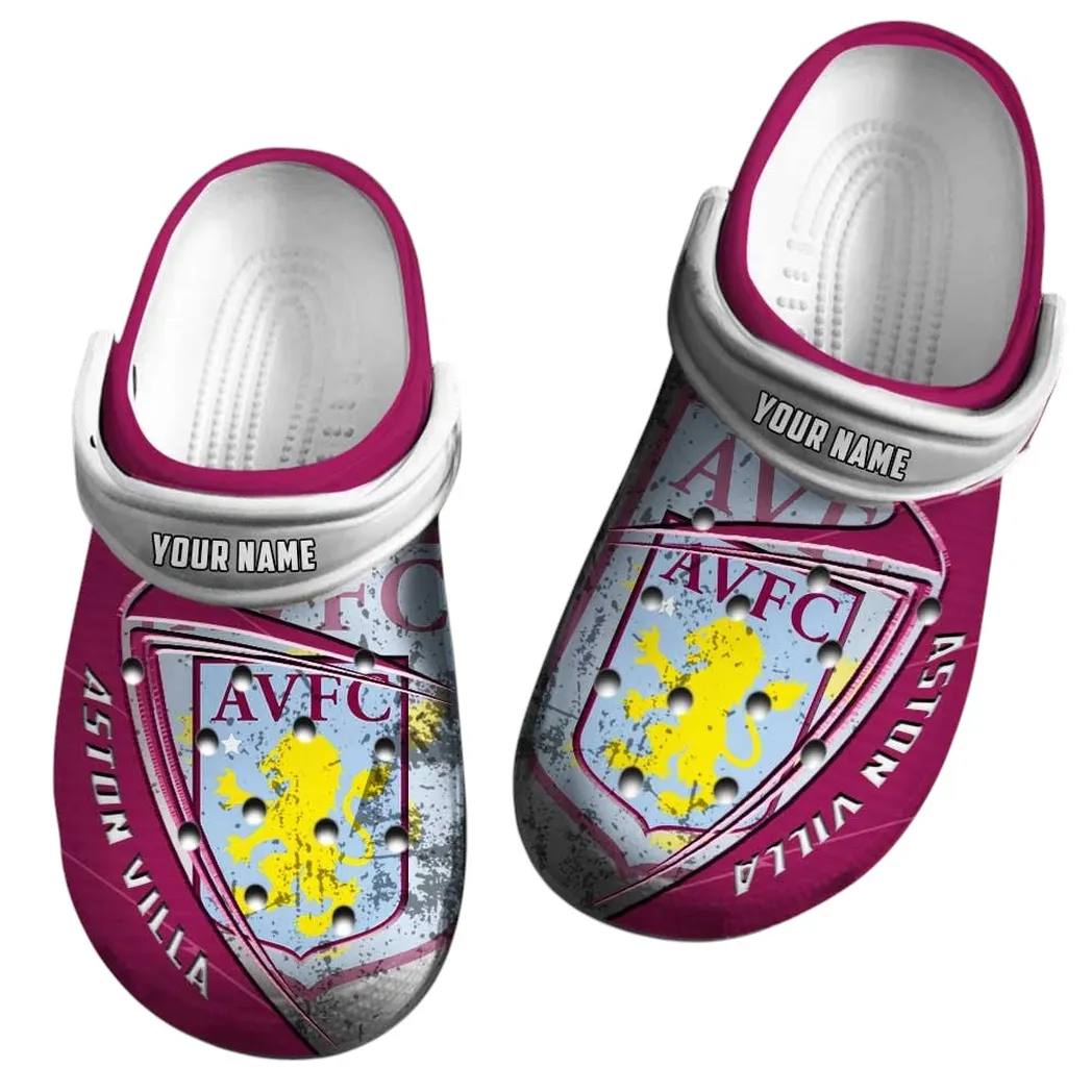 Heritage Claret Squad Clogs Full Print, All-Season Fan Clogs EPL74052521122 - White - Image 2