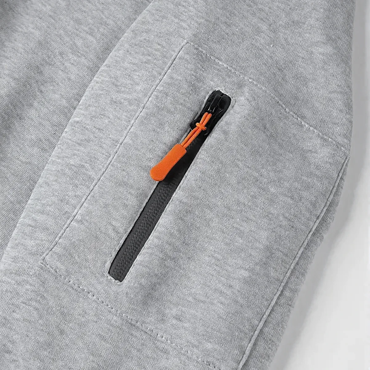 High-End Crossover Hoodie Half Zipper, Fan Pride Half-Zip Hoodie CAR113 - Gray - Image 3