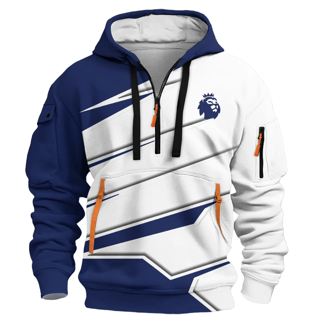 Lilywhite Spirit Hoodie Half Zip 3D, Game Day Half-Zip Hoodie HVN1316TH - Image 2
