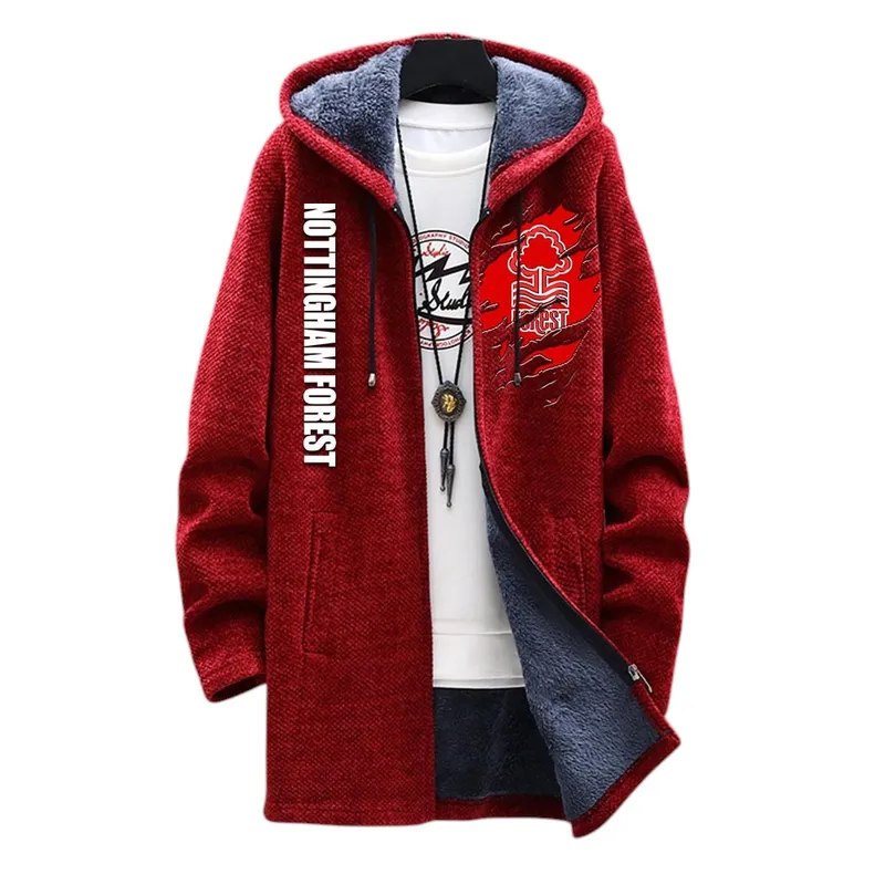 Loyal Red Supporters Fleece Windbreaker Jacket, Team Pride Windbreaker EPL127 - Red - Image 2