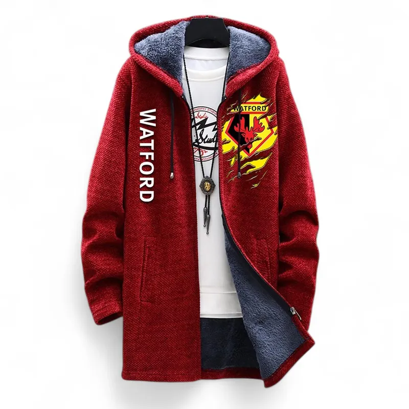 Loyal Sport Fans Fleece Windbreaker Jacket, Outdoor Fan Windbreaker EPL127 - Red - Image 2