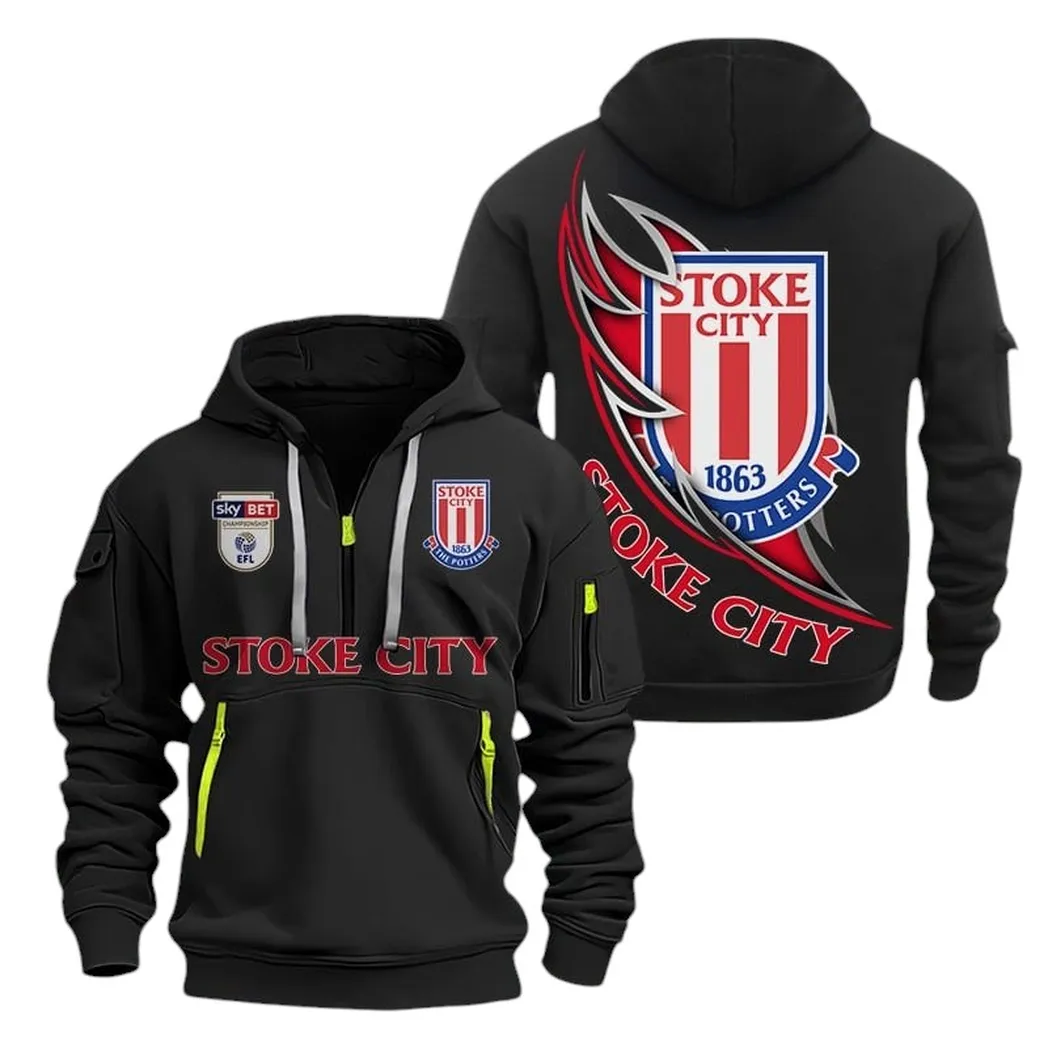 Loyal Support Crew Hoodie Half Zipper, Game Ready Half-Zip Hoodie EPL270 - Black