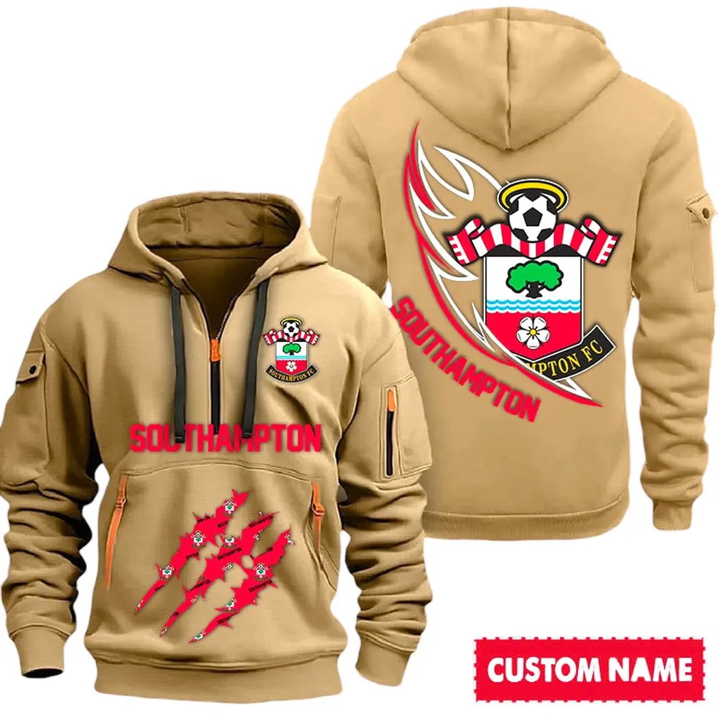 Loyal Supporters Hoodie Half Zipper, Lifestyle Fan Half-Zip Hoodie SPO012 - Khaki