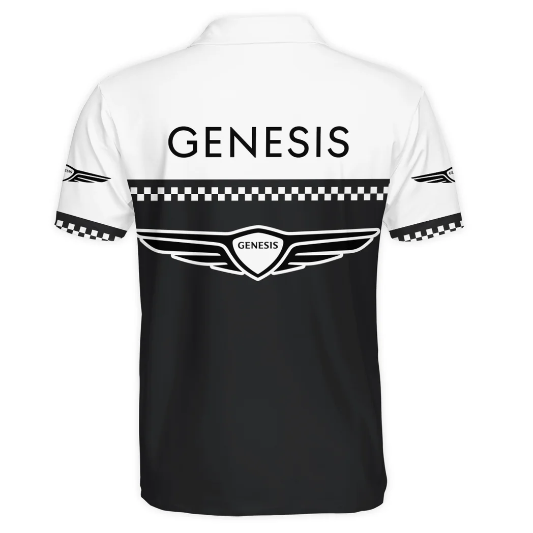 Luxury Sedan Polo Shirt Exclusive Logo, Sporty Everyday Button Shirt HVN1385GE - Image 4
