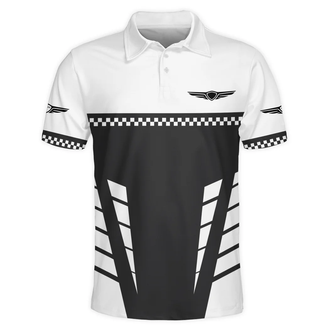 Luxury Sedan Polo Shirt Exclusive Logo, Sporty Everyday Button Shirt HVN1385GE - Image 3