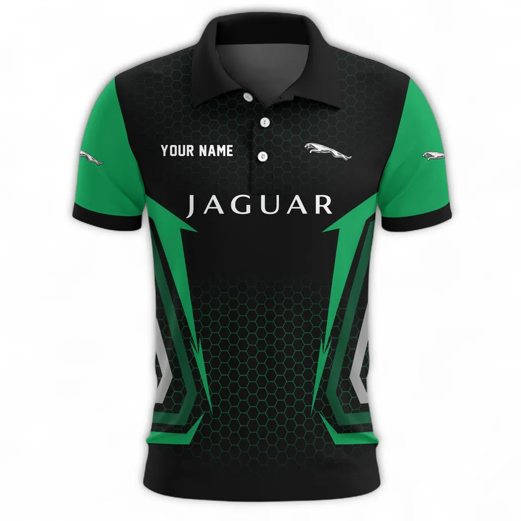 Luxury Vehicle Polo Shirt, Classic Comfort Button Shirt CAR526 - Green - Image 2