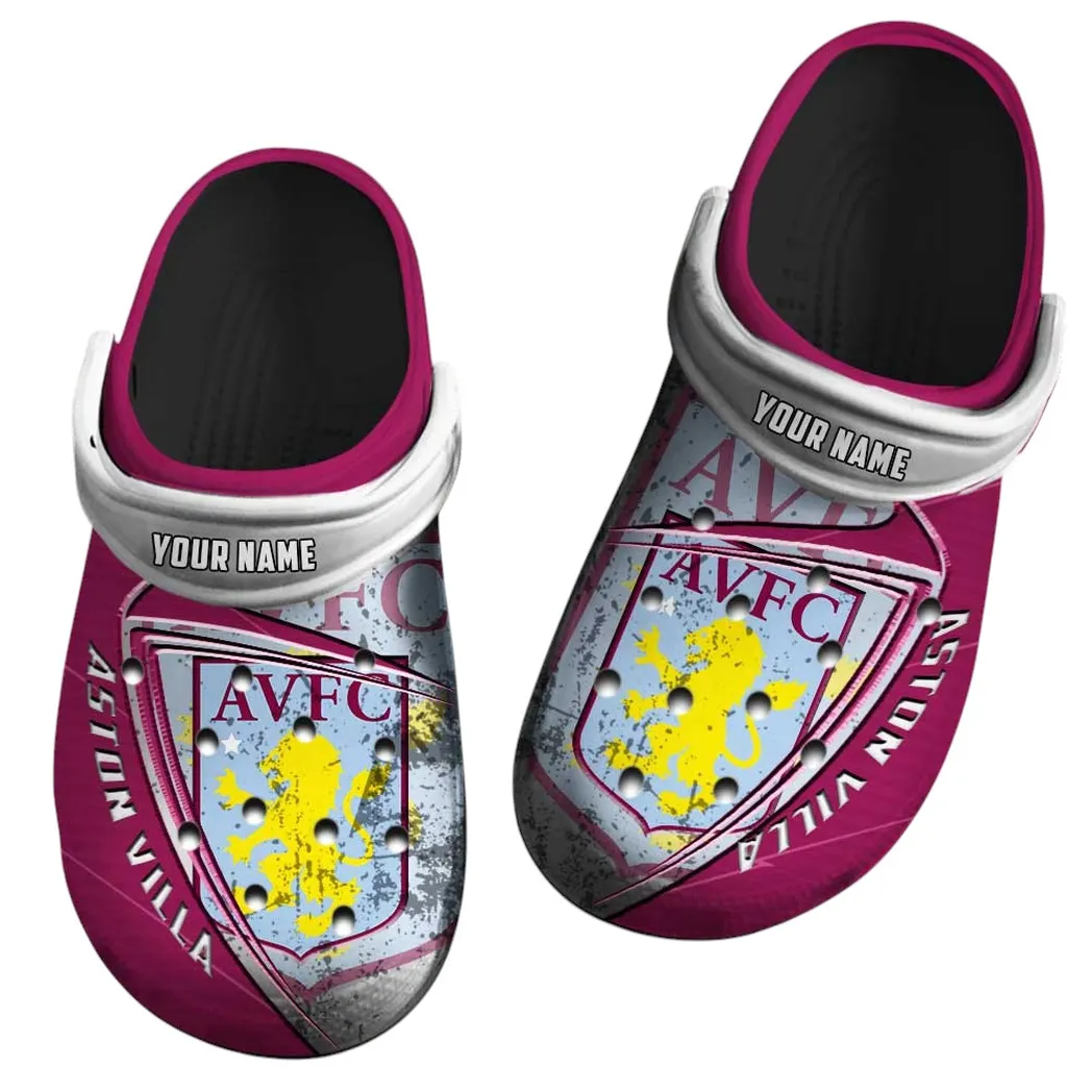Heritage Claret Squad Clogs Full Print, Casual Supporter Clogs EPL74052521122 - Black - Image 2