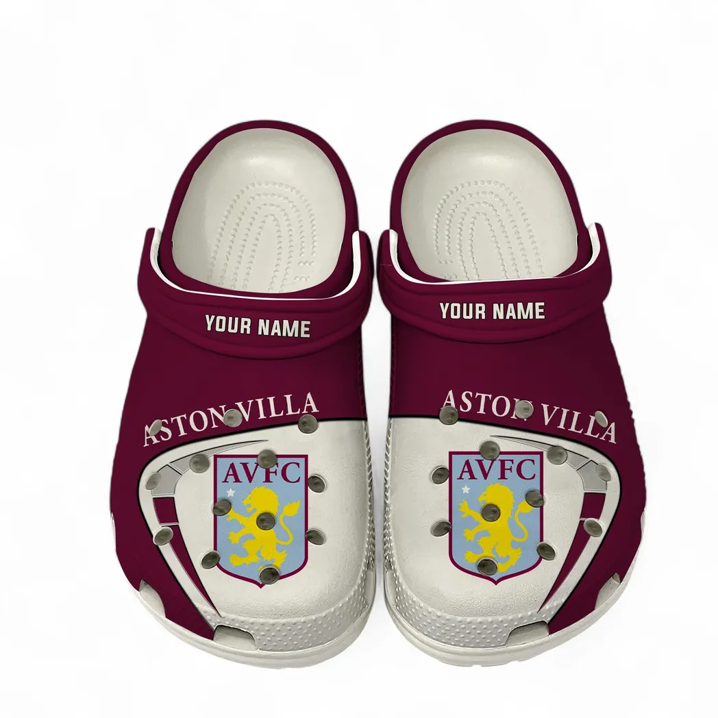 Claret Blue Pride Clogs Full Print, Loyal Fan Footwear EPL1904232509 - White - Image 2