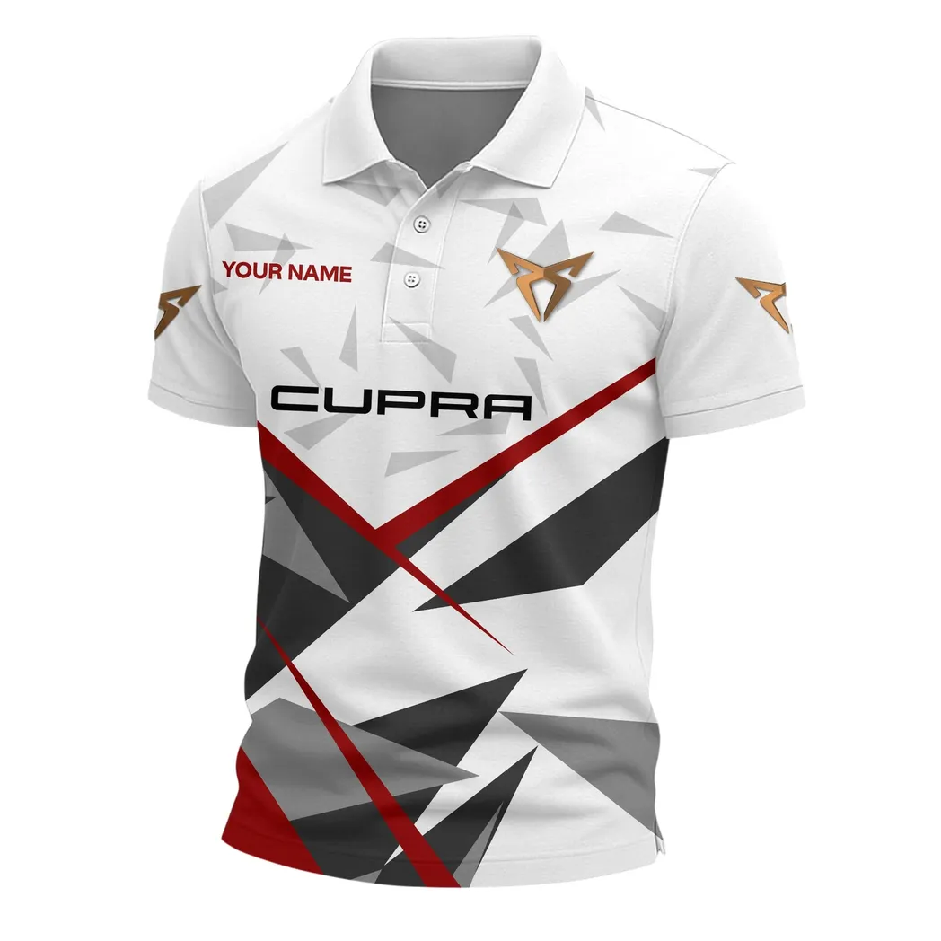 Modern Car Polo Shirt, Rugged Sport Button Shirt CAR523111825165-Red