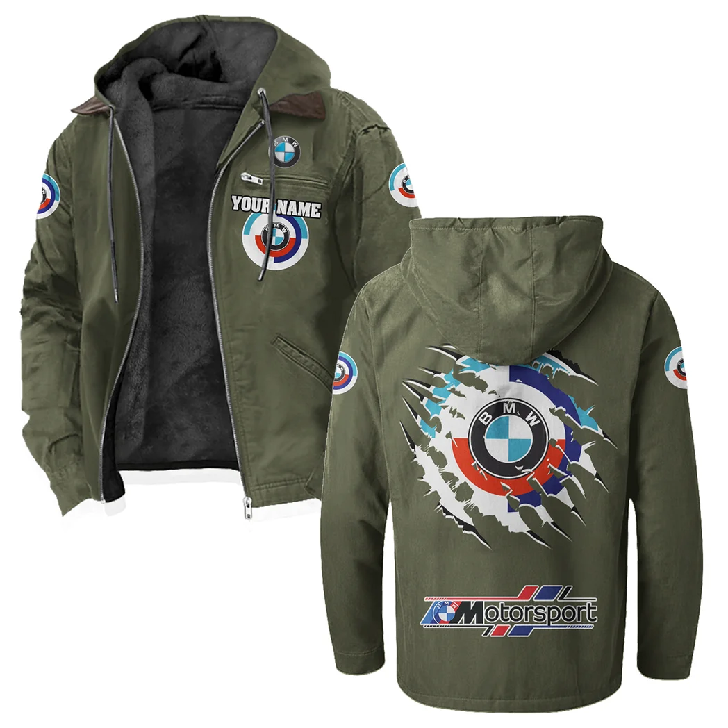 Motorsport Vehicle Flannel Hoodie, Custom Car Fan Hoodie HVN1327BM - Green - Image 2