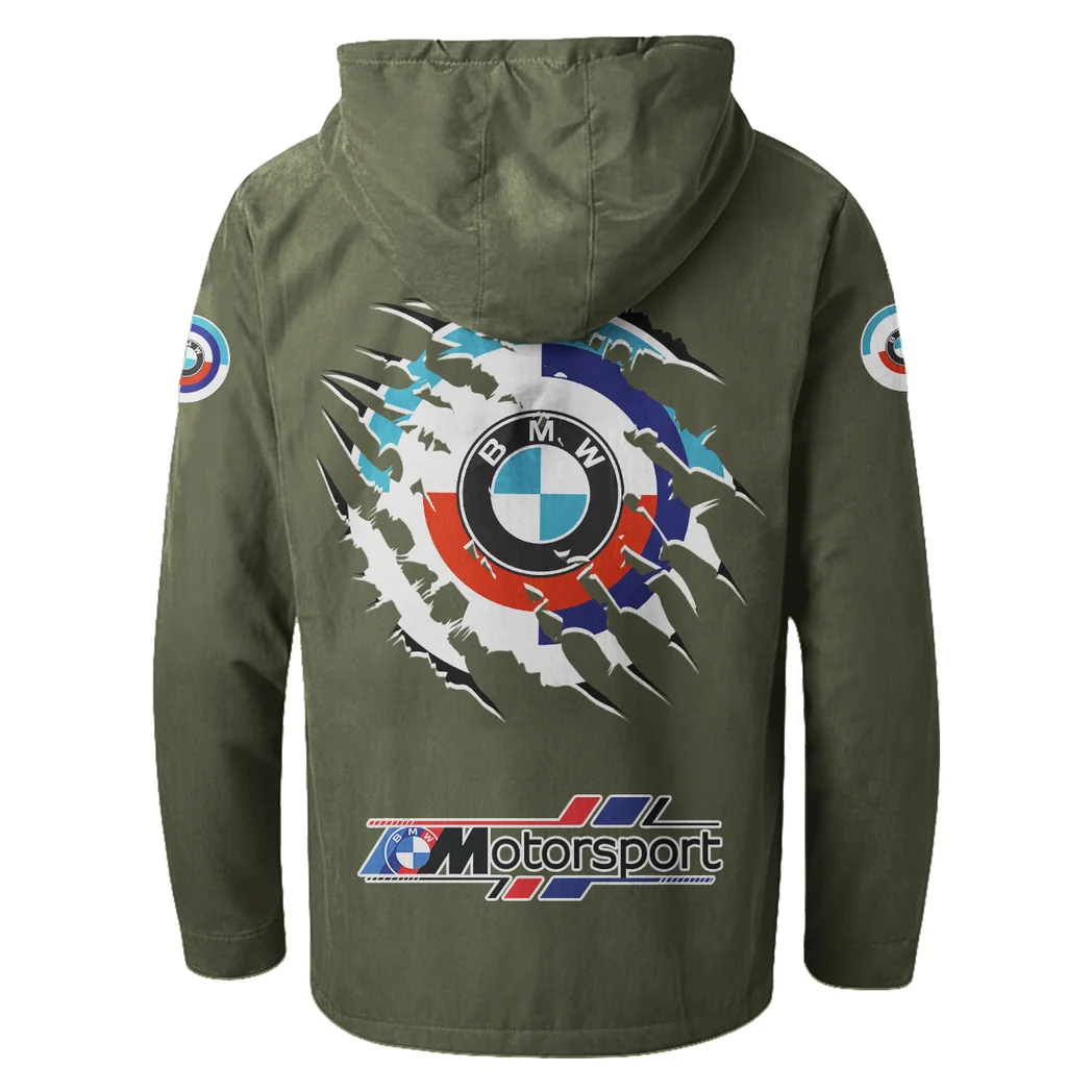 Motorsport Vehicle Flannel Hoodie, Custom Car Fan Hoodie HVN1327BM - Green - Image 4