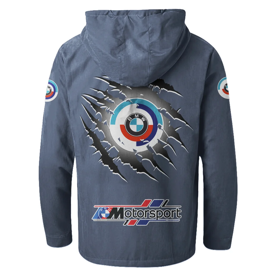 Motorsport Vehicle Flannel Hoodie, Custom Car Fan Hoodie HVN1327BM - Navy Blue - Image 4