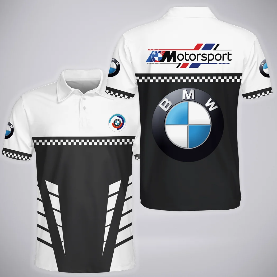 Motorsport Vehicle Polo Shirt Exclusive Logo, Everyday Comfort Button Shirt HVN1385BM - Image 2