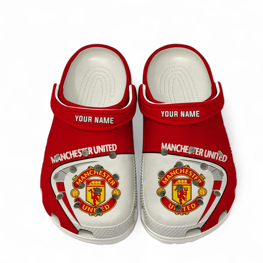 Loyal Red Supporters Clogs Full Print, All-Season Fan Clogs EPL1904232503 - White - Image 2