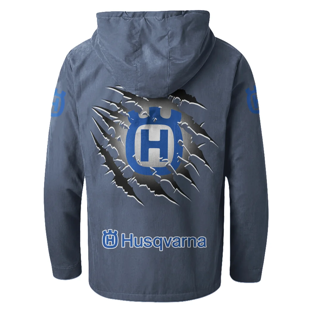 Off-Road Racer Flannel Hoodie, Bold Automotive Hoodie HVN1327HU - Navy Blue - Image 4