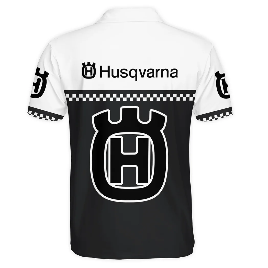 Off-Road Racer Polo Shirt Exclusive Logo, Rugged Casual Button Shirt HVN1385HU - Image 4