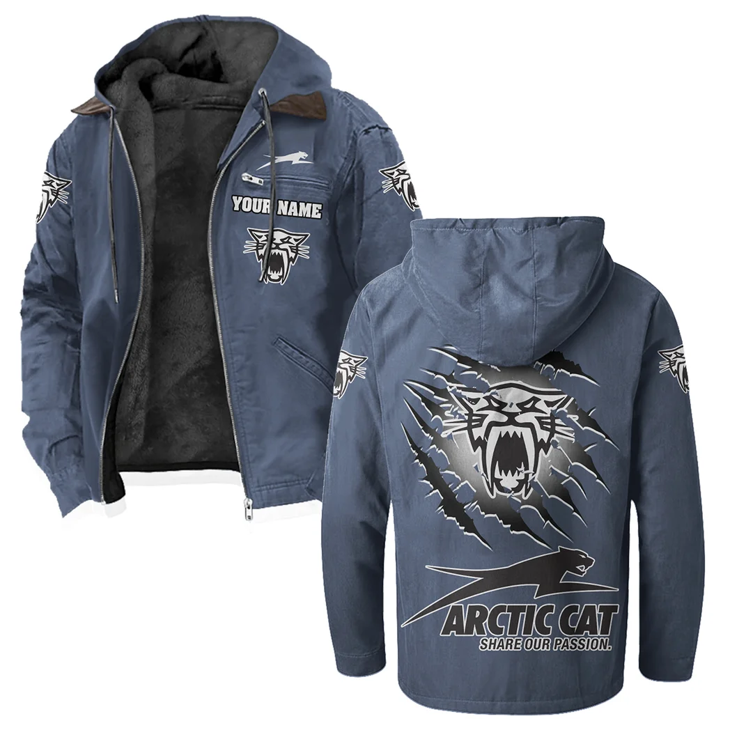 Off-Road Ride Flannel Hoodie, Rider's Everyday Hoodie HVN1327AR - Navy Blue - Image 2