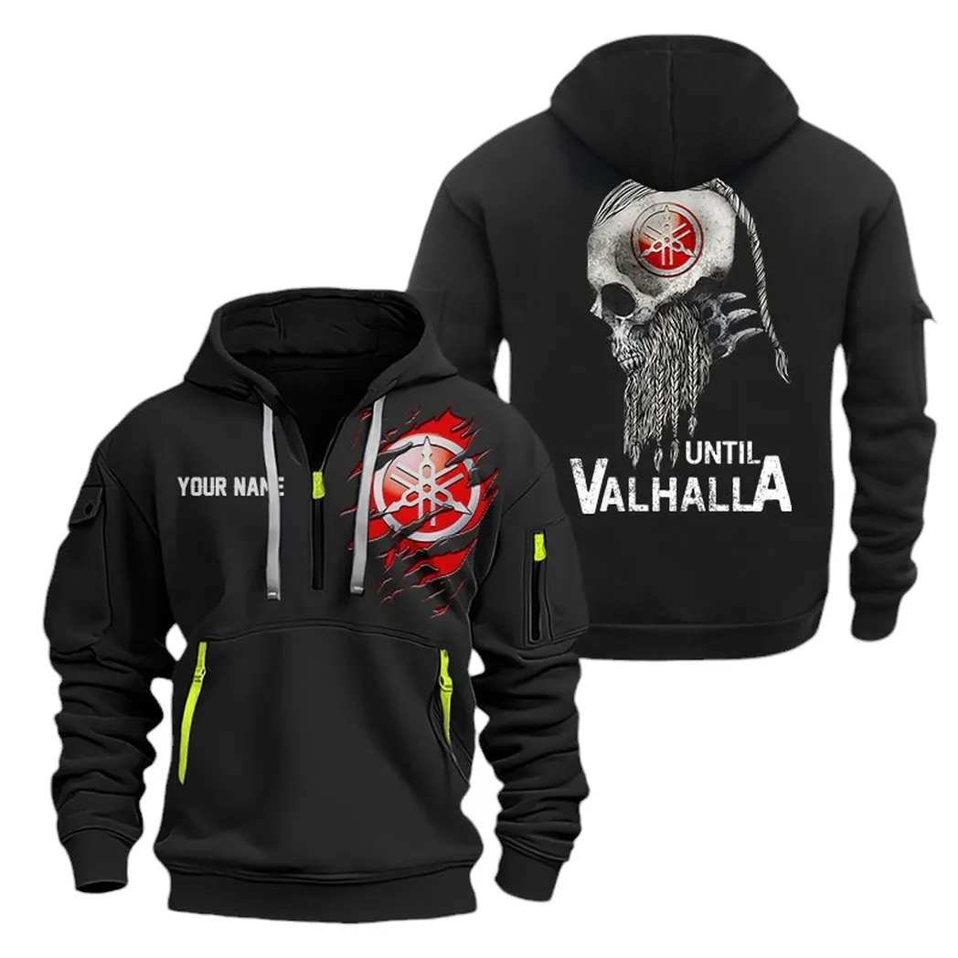 Performance Bike Hoodie Half Zipper, True Supporter Half-Zip Hoodie CAR072 -Black - Image 2