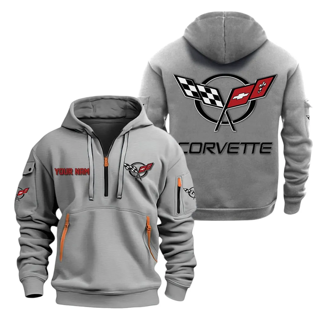 Performance Coupe Hoodie Half Zipper, Supporter Spirit Hoodie CAR200 - Gray - Image 2
