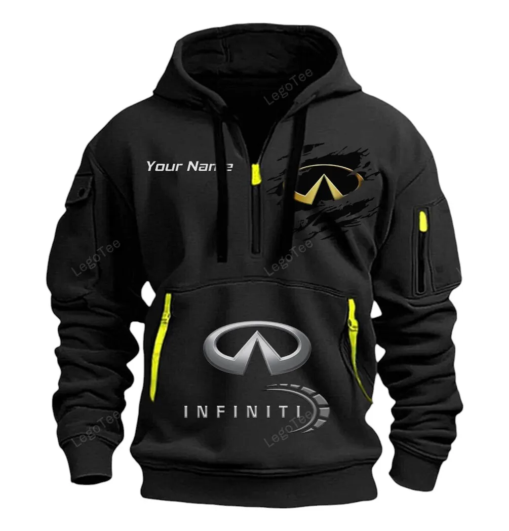 Performance Coupe Hoodie Half Zipper, True Supporter Half-Zip Hoodie CAR113 - Black - Image 2