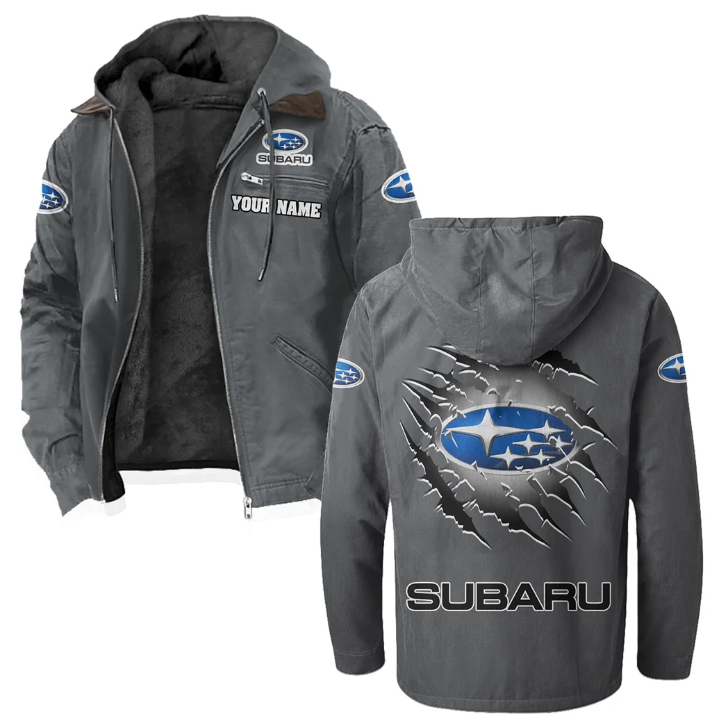 Performance Hatchback Flannel Hoodie, Bold Automotive Hoodie HVN1327SU - Gray - Image 2