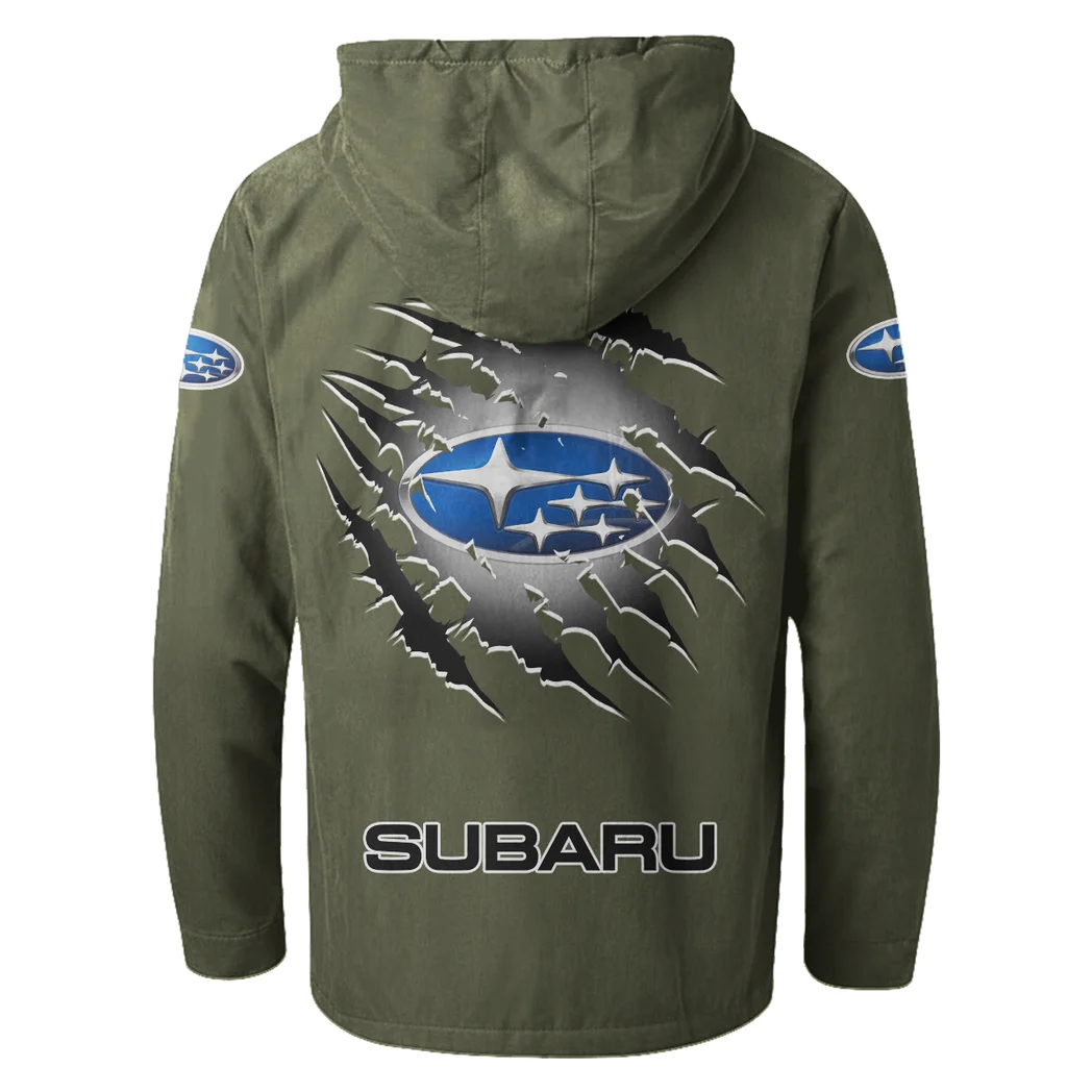 Performance Hatchback Flannel Hoodie, Bold Automotive Hoodie HVN1327SU - Green - Image 4