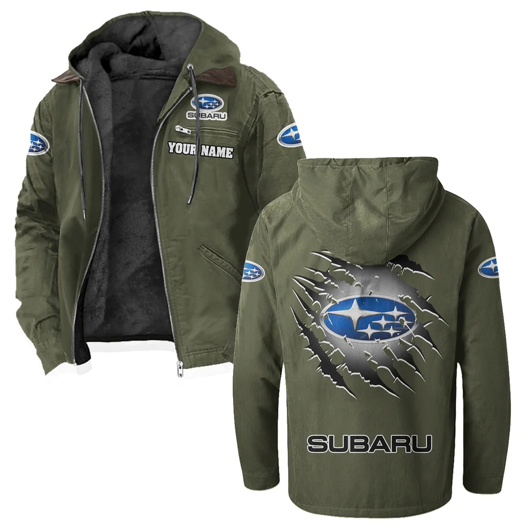 Performance Hatchback Flannel Hoodie, Bold Automotive Hoodie HVN1327SU - Green - Image 2