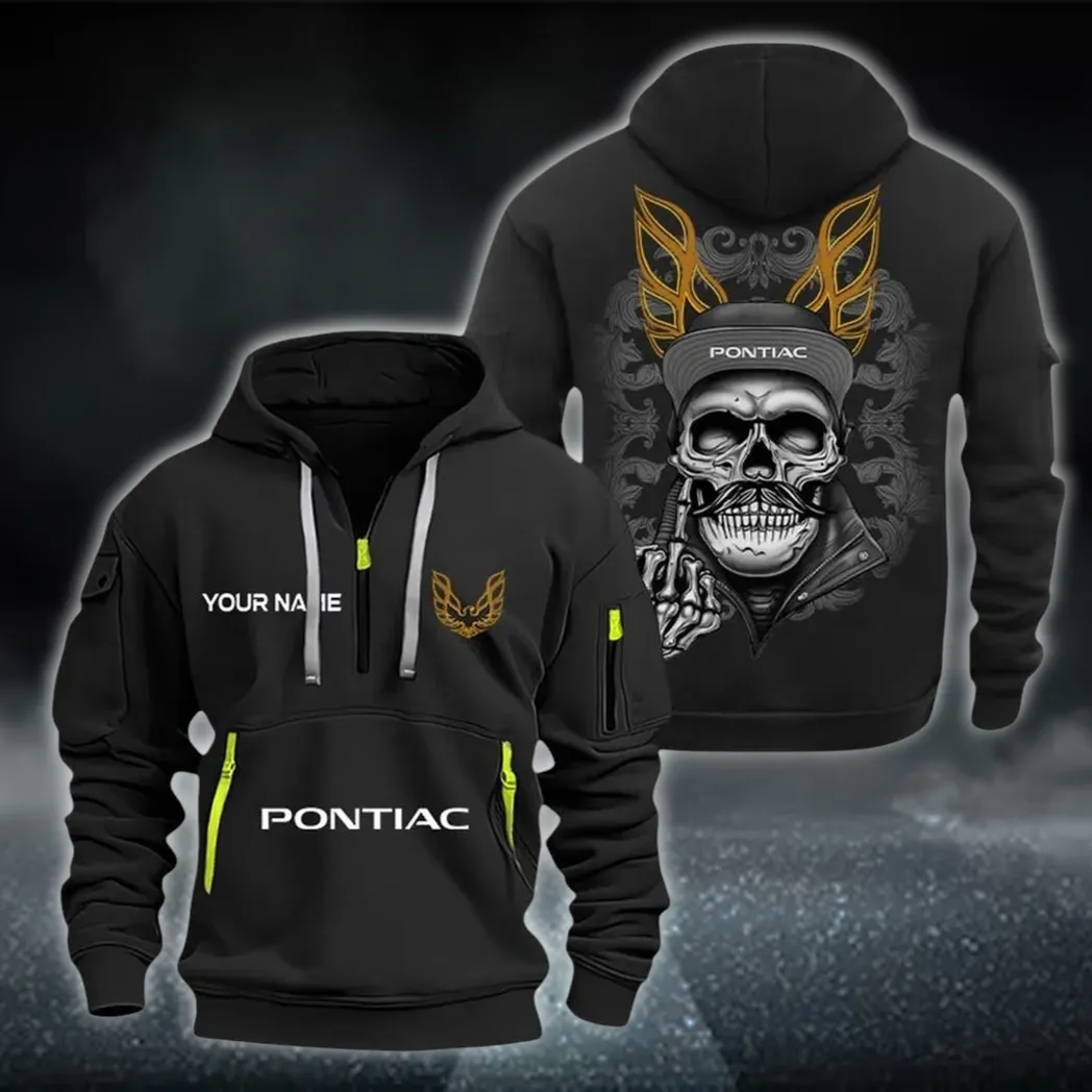 Performance Two-Door Hoodie Half Zipper, Everyday Comfort Half-Zip Hoodie CAR166 - Black